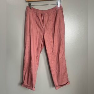 Market & Spruce freya high‎ rise capri pink medium casual beachy vaca travel